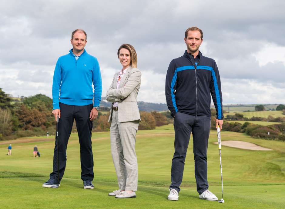 3 golf professionals at Carlyon Bay Golf Course