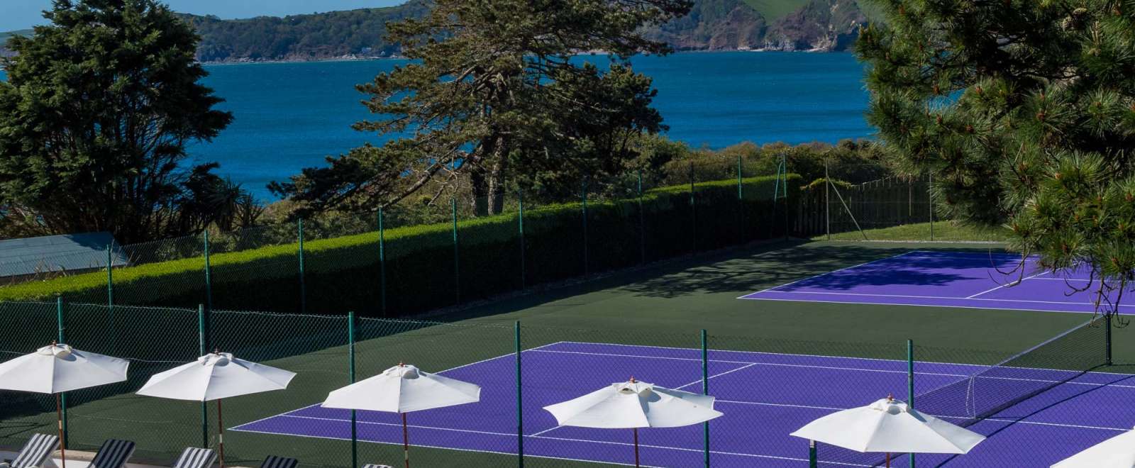 Carlyon Bay Hotel Outdoor Swimming Pool and Tennis Courts