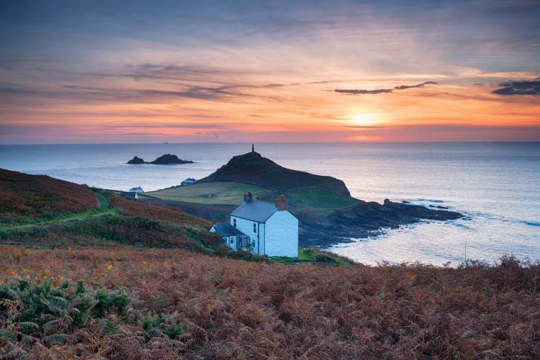 Sunset at Cape Cornwall Near Lands End