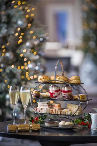 A Festive Afternoon Tea with Champagne at the Carlyon Bay Hotel