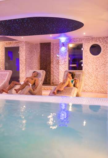 Guests enjoying the Spa at the Carlyon Bay Hotel