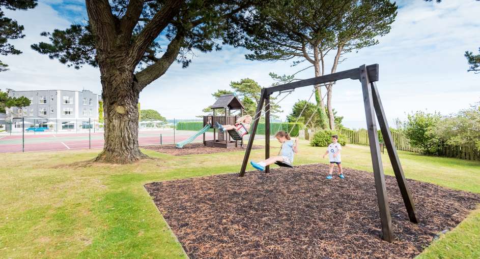 Family playground Carlyon Bay swings and slide
