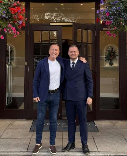 Ray Parlour & Matthew Brend at Carlyon Bay Hotel