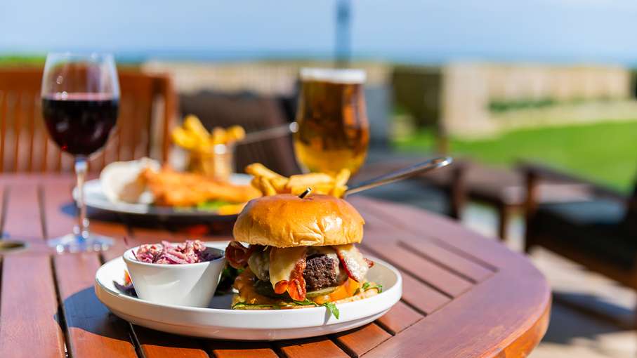 Dining alfresco on the terrace lounge