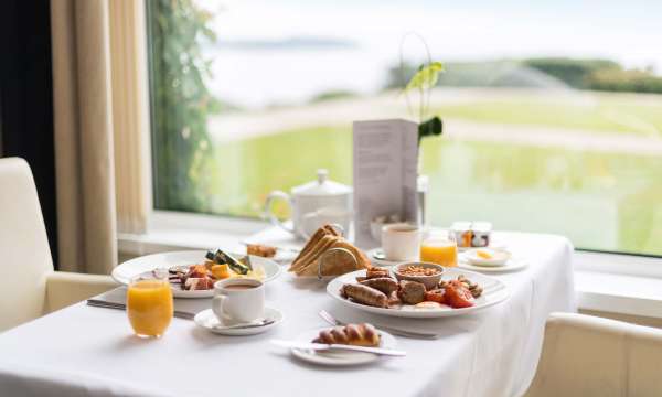 Carlyon Bay Hotel Restaurant Dining Cooked Breakfast and Continental Breakfast