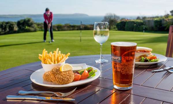 Carlyon Bay Hotel Dining by the Putting Green