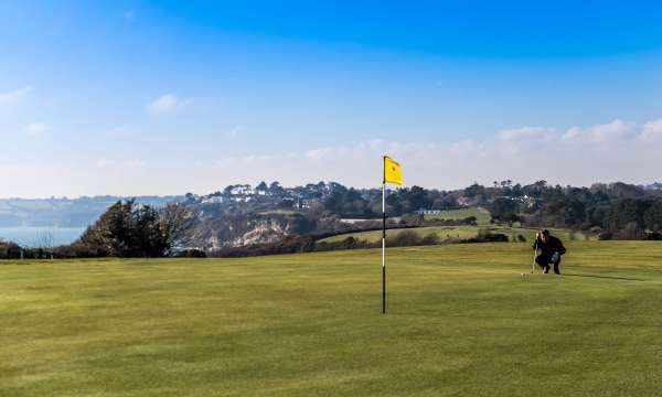 Carlyon Bay Hotel Golf Course 6th Green Back to Clubhouse