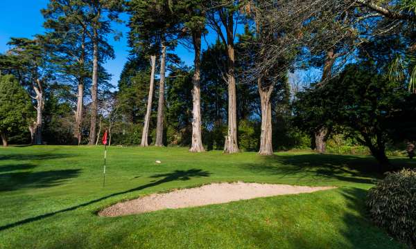Carlyon Bay Hotel Golf Course Sand Bunker and Woodland
