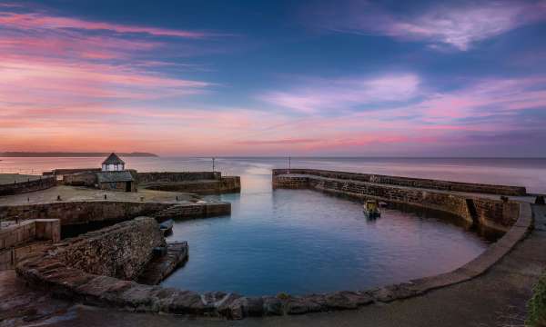 Sunrise at Charlestown Harbour Cornwall