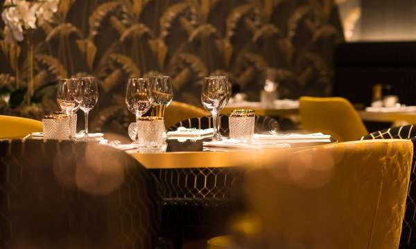 Tables in the Taste of Cornwall Brasserie, Carlyon Bay Hotel