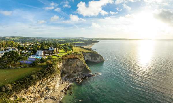 Aerial Photo of the Carlyon Bay Hotel
