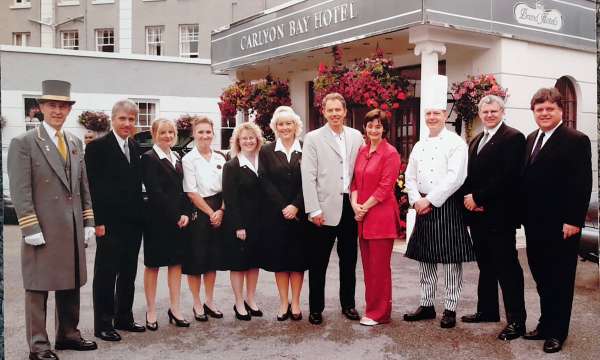 Tony Blair visits the Carlyon Bay Hotel