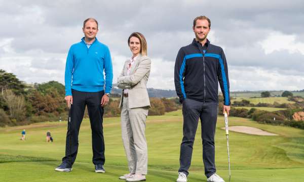 3 golf professionals at Carlyon Bay Golf Course