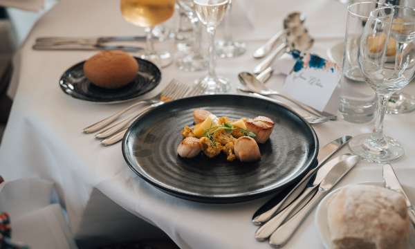 Carlyon Bay Wedding Dishes