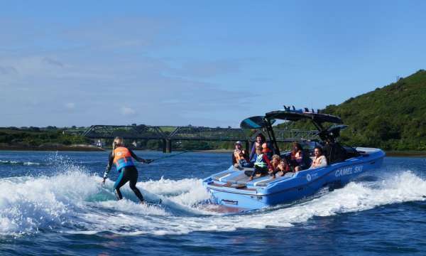 Group Wake Surfing with Camel Ski