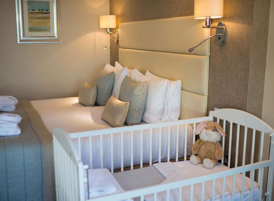 Carlyon Bay Hotel Family Room Accommodation with Cot