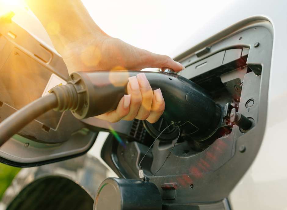 charging an electric car