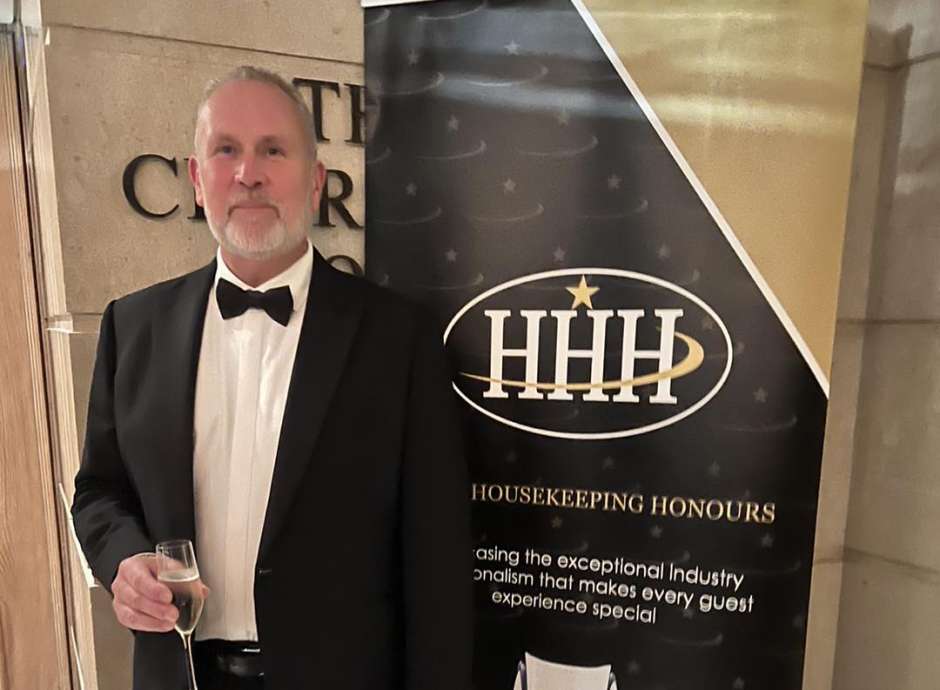 Sean Dalton Header Porter at Carlyon Bay Hotel at the Hotel Housekeeping Honours