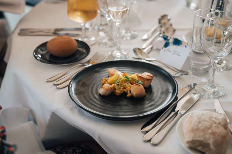 Carlyon Bay Wedding Dishes