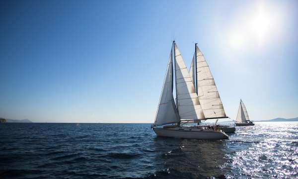 Tall ships parade of sail in falmouth bay