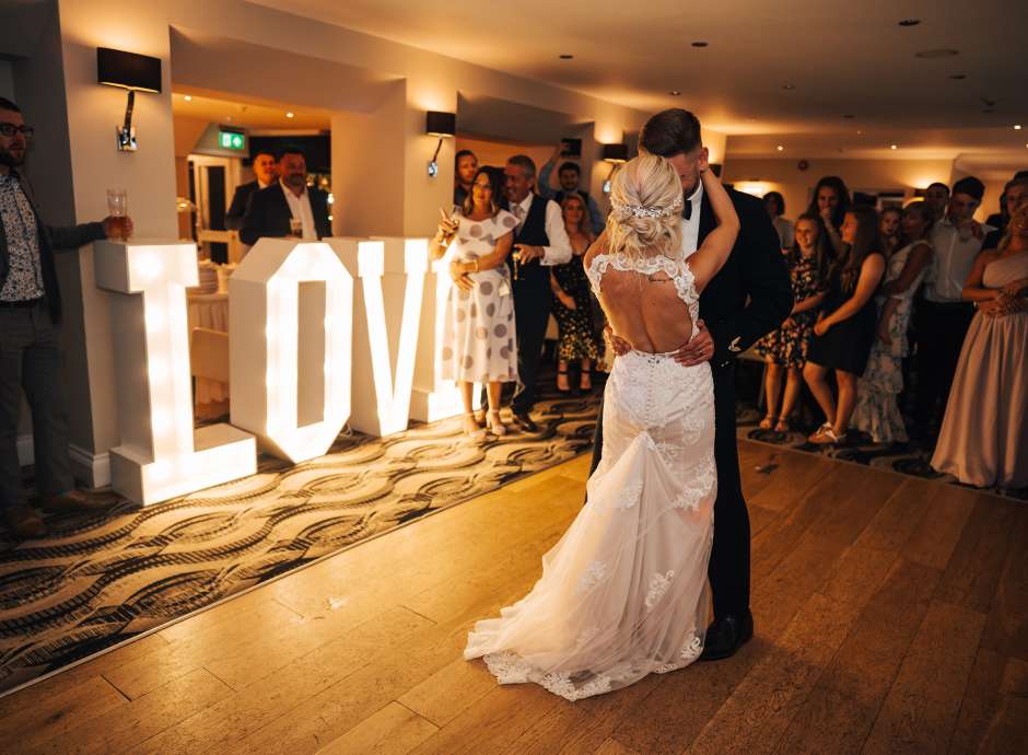 Bride and Groom First Dance