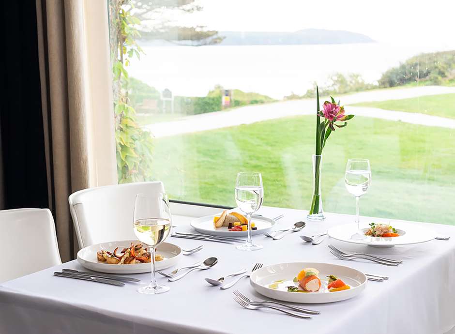 Starters in the Bay View Restaurant